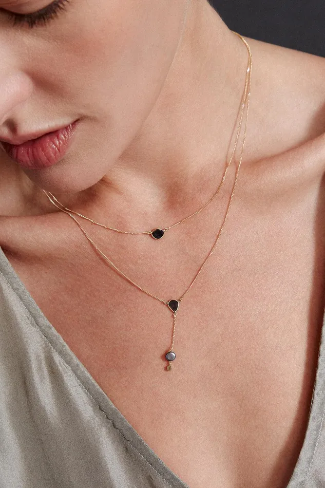 14k Annalise Necklace Black Diamond Women Chan Luu Necklaces