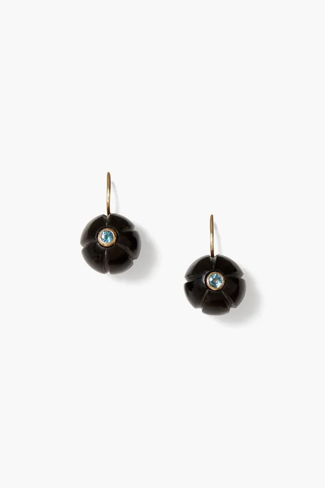 14k Pumpkin Earrings Maxi Black Horn Women Chan Luu 14k Fine