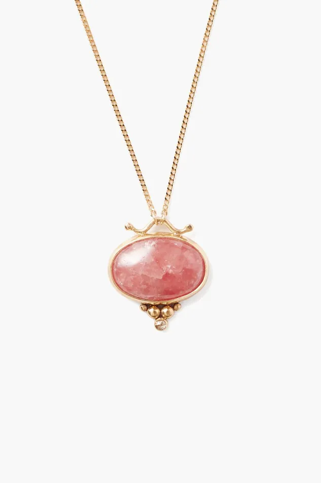 14k Rhodochrosite Nile Necklace Women Chan Luu 14k Fine