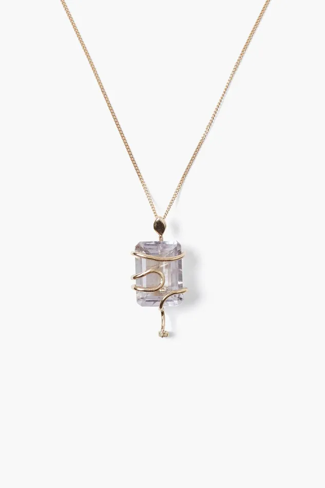 14k Serpent Necklace Green Amethyst Women Chan Luu 14k Fine