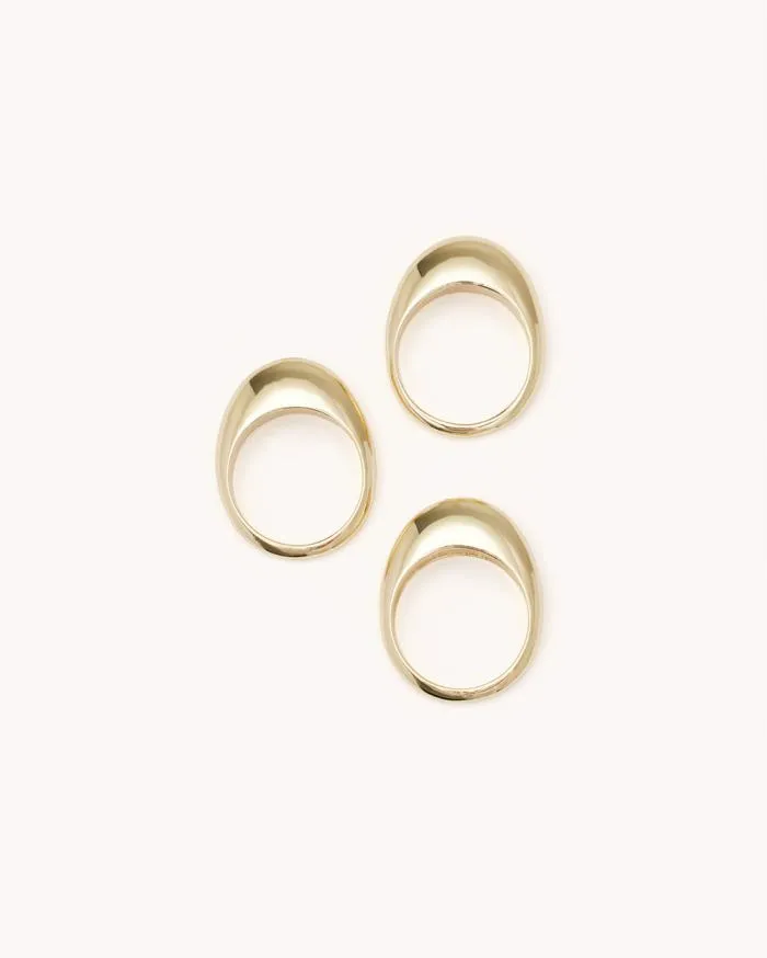 Accessories Billini Jewellery ALEXANDRIA RING 3 PACK GOLD
