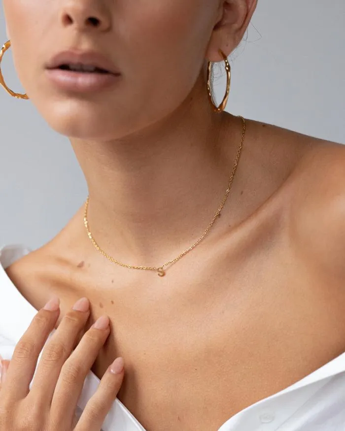 Accessories Billini Jewellery INITIAL GOLD PLATED NECKLACE GOLD