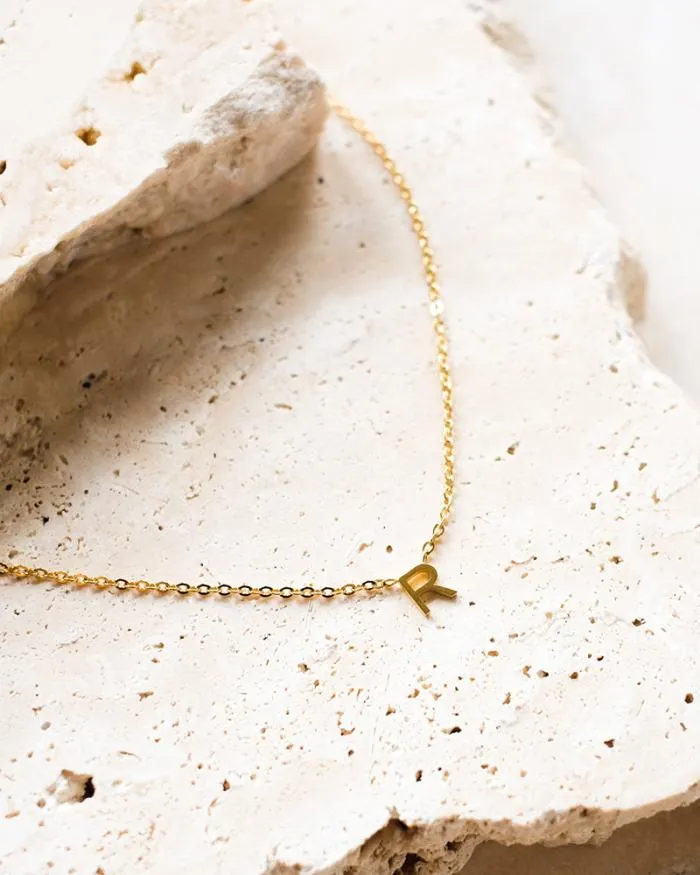 Accessories Billini Jewellery INITIAL GOLD PLATED NECKLACE GOLD