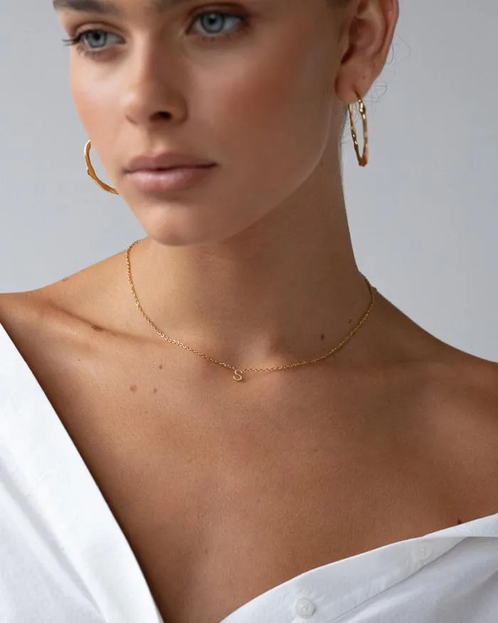 Accessories Billini Jewellery INITIAL GOLD PLATED NECKLACE GOLD