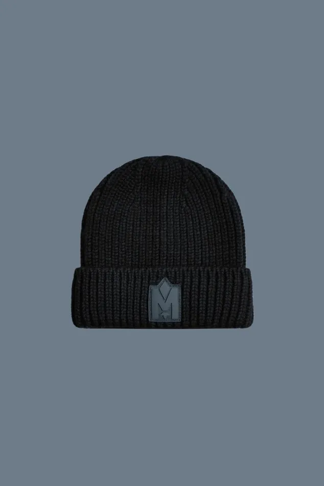 Accessories Kids Mackage JUDEKZ Handknit Toque With Ribbed Cuff For Kids Black Accessories Kids Mackage JUDEKZ Handknit Toque With Ribbed Cuff For Kids Black