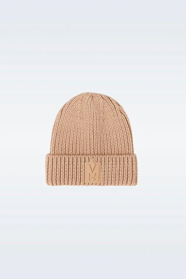 Accessories Kids Mackage JUDEKZ Handknit Toque With Ribbed Cuff For Kids Neon