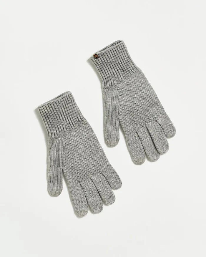 Accessories Men Billy Reid Wool Ribbon Gloves Grey