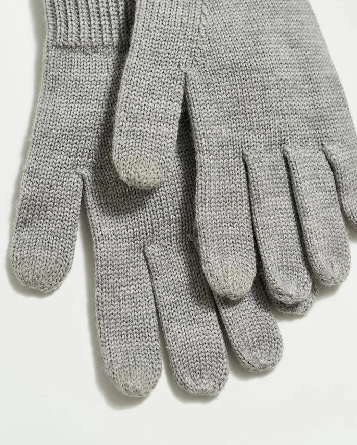 Accessories Men Billy Reid Wool Ribbon Gloves Grey