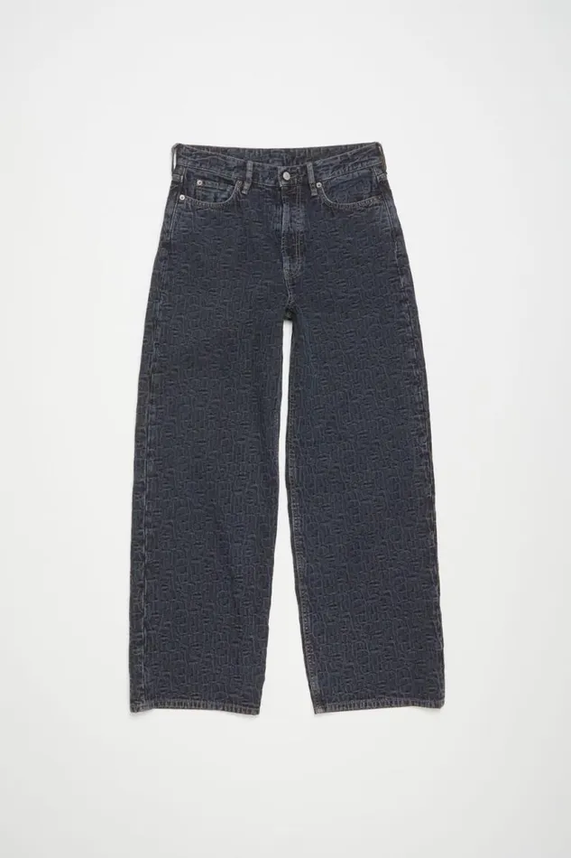 Acne Studios Baggy Fit Jeans 8211 1981F Blueblack Women Jeans