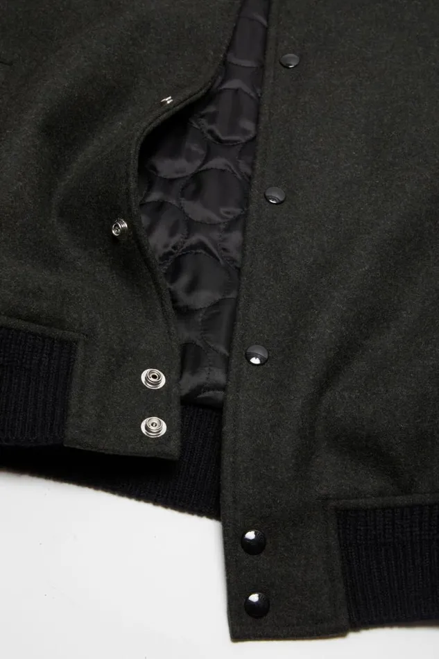 Acne Studios Bomber Jacket Dark Grey Melange Men Outerwear