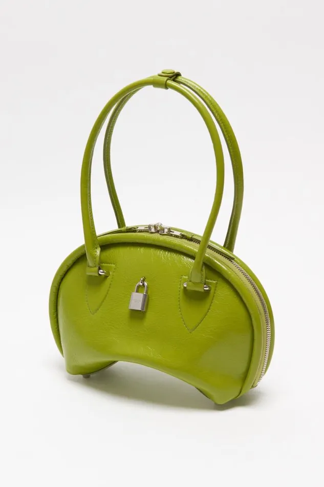 Acne Studios Bowlina Mini Shoulder Bag Lime Green Women Bags Acne Studios Bowlina Mini Shoulder Bag Lime Green Women Bags