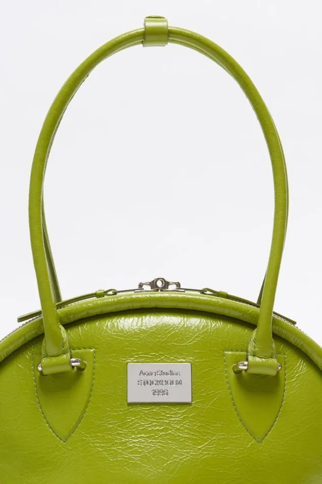 Acne Studios Bowlina Mini Shoulder Bag Lime Green Women Bags Acne Studios Bowlina Mini Shoulder Bag Lime Green Women Bags