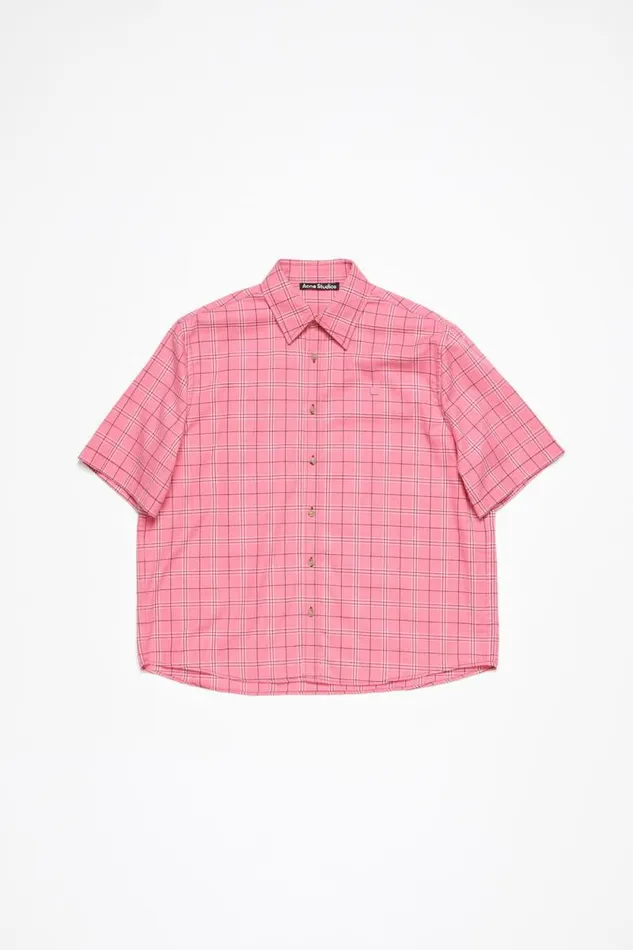 Acne Studios Buttonup Shirt Tango Pink Men Shirts Acne Studios Buttonup Shirt Tango Pink Men Shirts