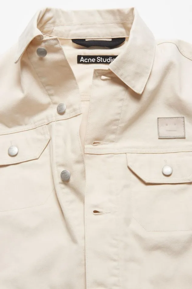Acne Studios Canvas Jacket Oatmeal Melange Women Outerwear Acne Studios Canvas Jacket Oatmeal Melange Women Outerwear