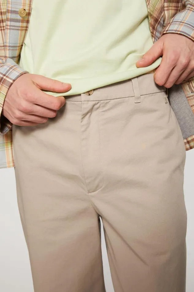 Acne Studios Chino Twill Trousers Sand Beige Men Trousers Acne Studios Chino Twill Trousers Sand Beige Men Trousers