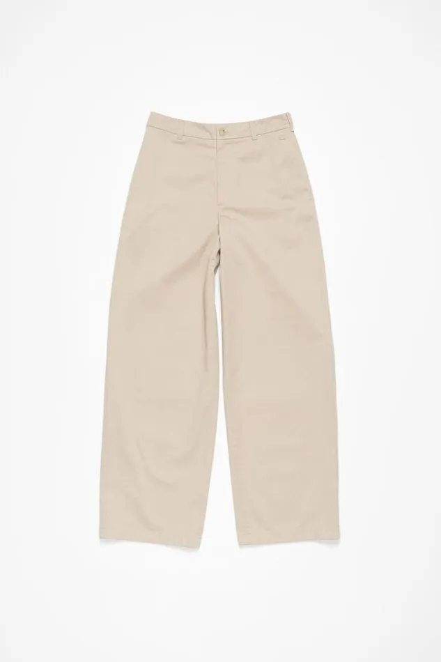 Acne Studios Chino Twill Trousers Sand Beige Men Trousers Acne Studios Chino Twill Trousers Sand Beige Men Trousers