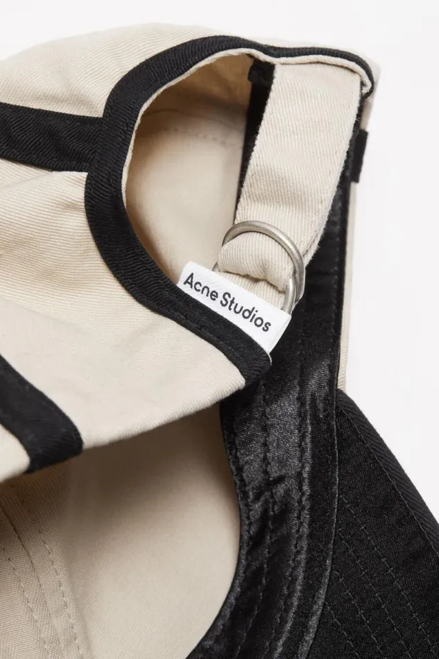 Acne Studios Cotton Baseball Cap Blackwhite Women Hats Acne Studios Cotton Baseball Cap Blackwhite Women Hats