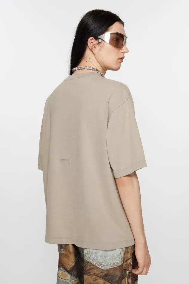 Acne Studios Crew Neck Tshirt 8211 Relaxed Fit Concrete Grey Women Tshirts Acne Studios Crew Neck Tshirt 8211 Relaxed Fit Concrete Grey Women Tshirts