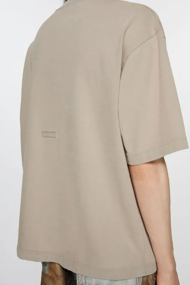 Acne Studios Crew Neck Tshirt 8211 Relaxed Fit Concrete Grey Women Tshirts Acne Studios Crew Neck Tshirt 8211 Relaxed Fit Concrete Grey Women Tshirts