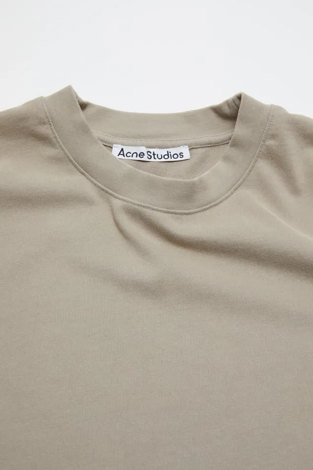 Acne Studios Crew Neck Tshirt 8211 Relaxed Fit Concrete Grey Women Tshirts Acne Studios Crew Neck Tshirt 8211 Relaxed Fit Concrete Grey Women Tshirts