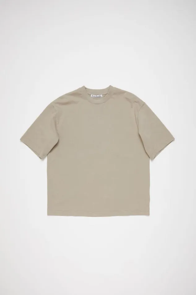Acne Studios Crew Neck Tshirt 8211 Relaxed Fit Concrete Grey Women Tshirts Acne Studios Crew Neck Tshirt 8211 Relaxed Fit Concrete Grey Women Tshirts