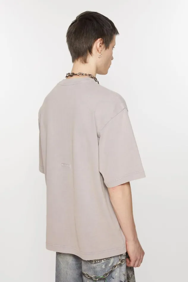 Acne Studios Crew Neck Tshirt 8211 Relaxed Unisex Fit Dusty Purple Men Tshirts Acne Studios Crew Neck Tshirt 8211 Relaxed Unisex Fit Dusty Purple Men Tshirts