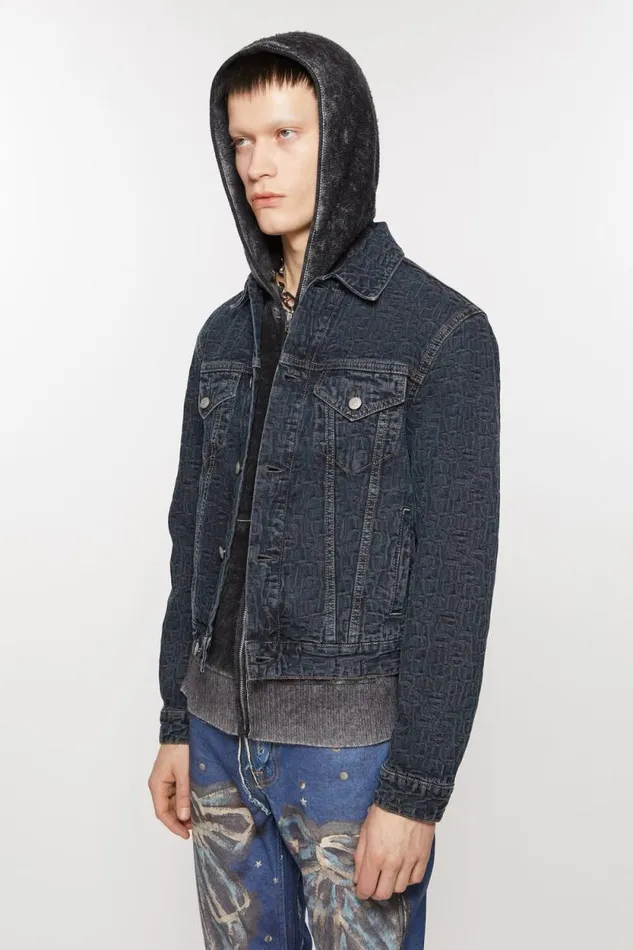 Acne Studios Denim Jacket 8211 Regular Cropped Fit Blueblack Men Outerwear Acne Studios Denim Jacket 8211 Regular Cropped Fit Blueblack Men Outerwear