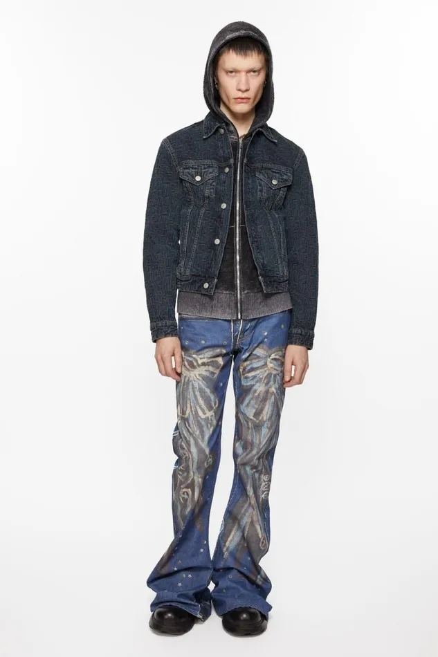 Acne Studios Denim Jacket 8211 Regular Cropped Fit Blueblack Men Outerwear Acne Studios Denim Jacket 8211 Regular Cropped Fit Blueblack Men Outerwear