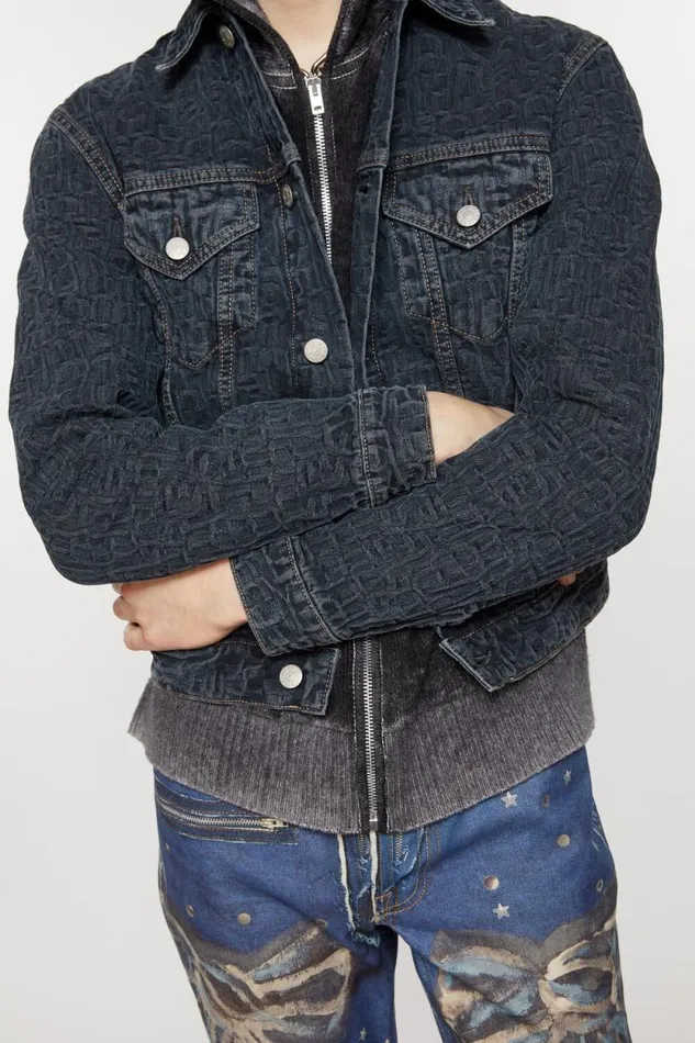 Acne Studios Denim Jacket 8211 Regular Cropped Fit Blueblack Men Outerwear Acne Studios Denim Jacket 8211 Regular Cropped Fit Blueblack Men Outerwear
