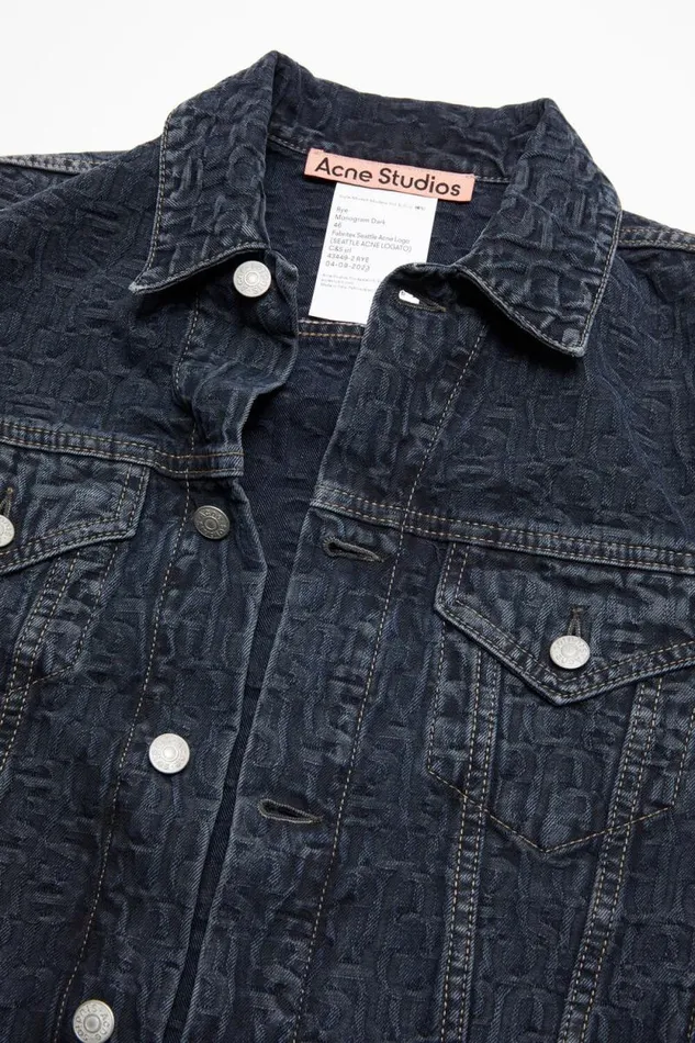 Acne Studios Denim Jacket 8211 Regular Cropped Fit Blueblack Men Outerwear Acne Studios Denim Jacket 8211 Regular Cropped Fit Blueblack Men Outerwear