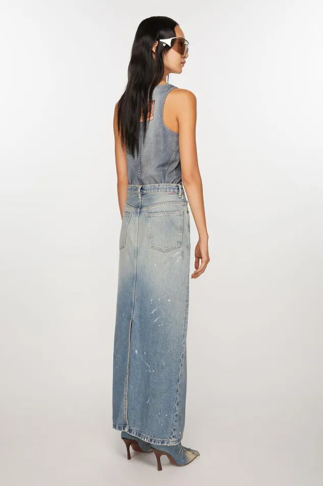 Acne Studios Denim Skirt Light Blue Women Skirts Acne Studios Denim Skirt Light Blue Women Skirts