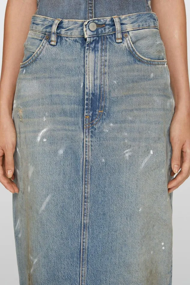 Acne Studios Denim Skirt Light Blue Women Skirts Acne Studios Denim Skirt Light Blue Women Skirts