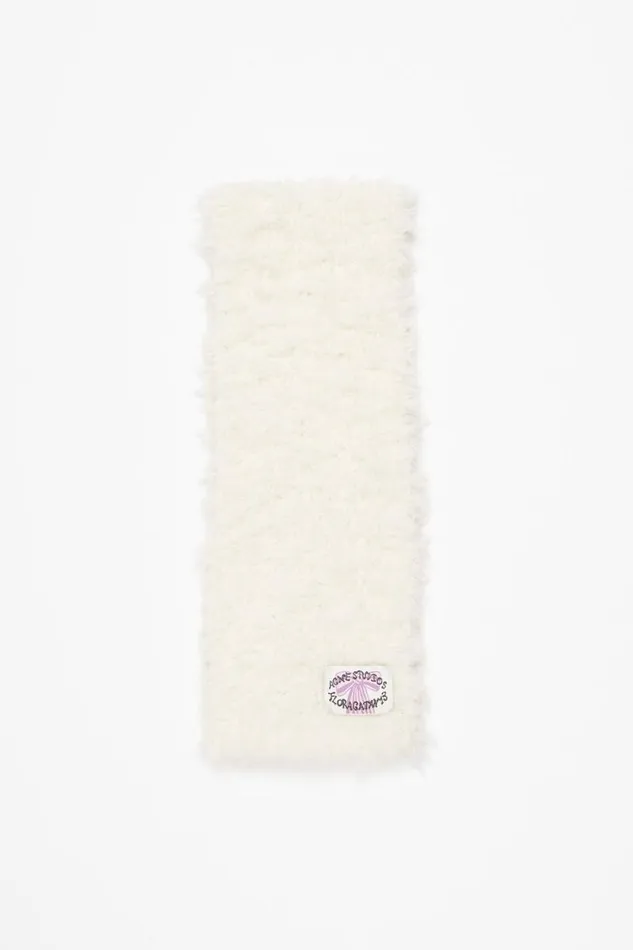 Acne Studios Fluffy Scarf 8211 Narrow White Women Scarves