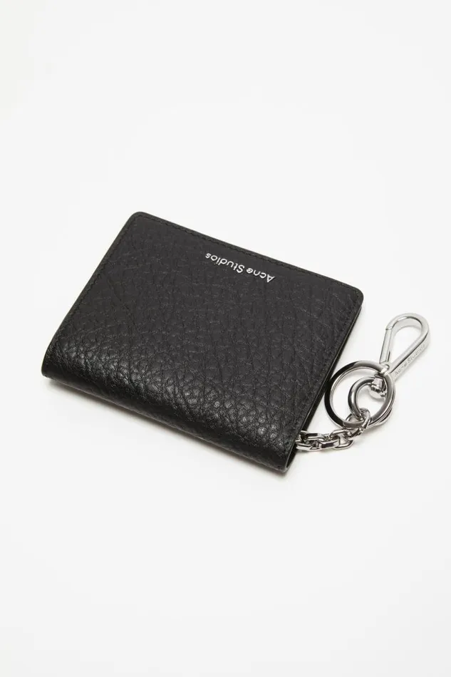 Acne Studios Folded Leather Wallet Black Women Small Leather Goods Acne Studios Folded Leather Wallet Black Women Small Leather Goods