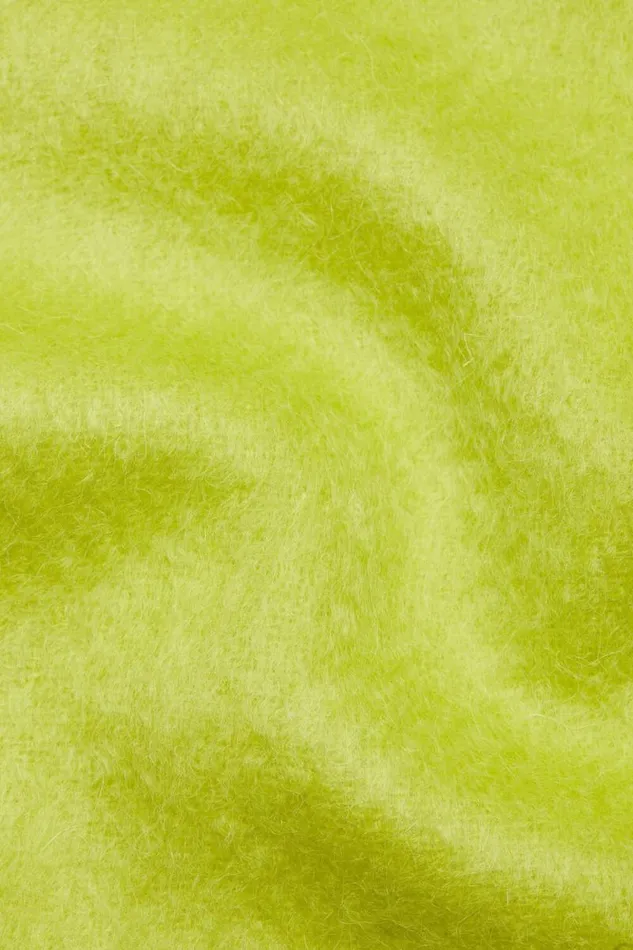 Acne Studios Fringe Alpaca Scarf Neon Green Men Scarves Acne Studios Fringe Alpaca Scarf Neon Green Men Scarves