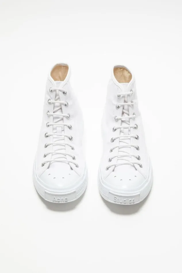 Acne Studios High Top Sneakers Optic White Men Shoes Acne Studios High Top Sneakers Optic White Men Shoes