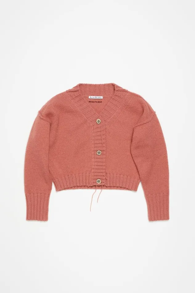 Acne Studios Knit Cardigan Faded Pink Women Knitwear Acne Studios Knit Cardigan Faded Pink Women Knitwear