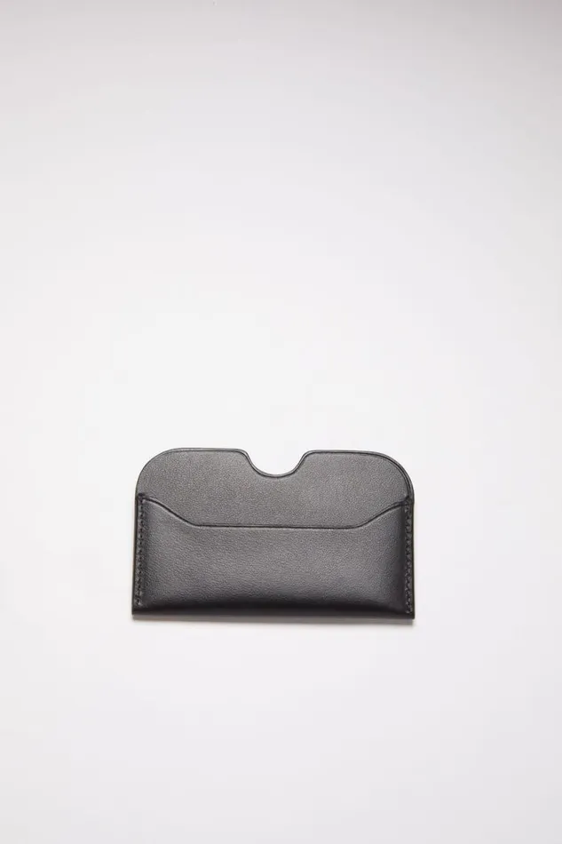 Acne Studios Leather Card Case Black Men Small Leather Goods Acne Studios Leather Card Case Black Men Small Leather Goods