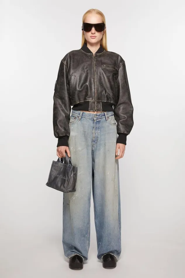Acne Studios Logo Mini Shoulder Tote Bag Silverblue Women Bags Acne Studios Logo Mini Shoulder Tote Bag Silverblue Women Bags