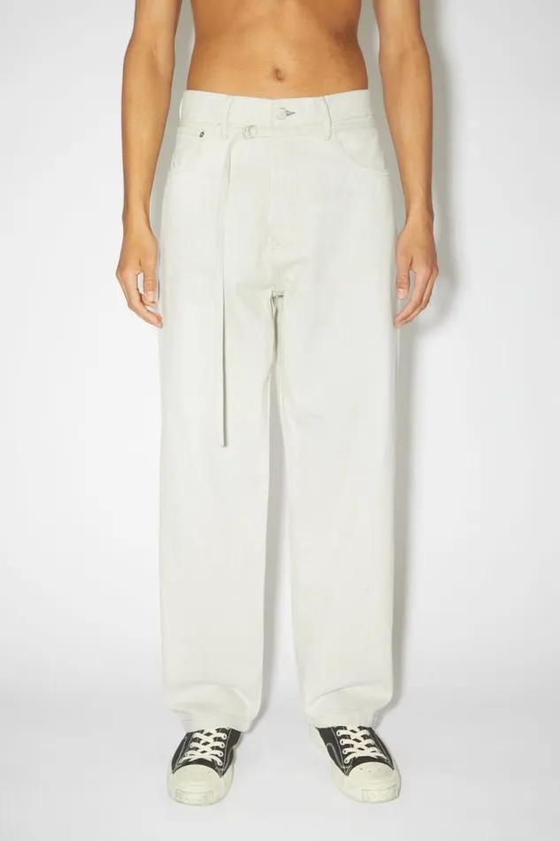Acne Studios Loose Fit Jeans 1991 Toj Ecruecru Women Jeans