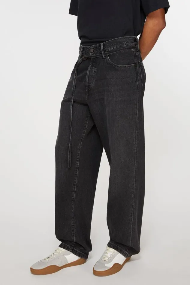 Acne Studios Loose Fit Jeans 8211 1991 Toj Black Men Jeans