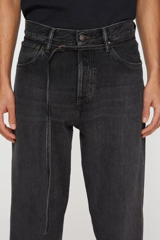Acne Studios Loose Fit Jeans 8211 1991 Toj Black Men Jeans