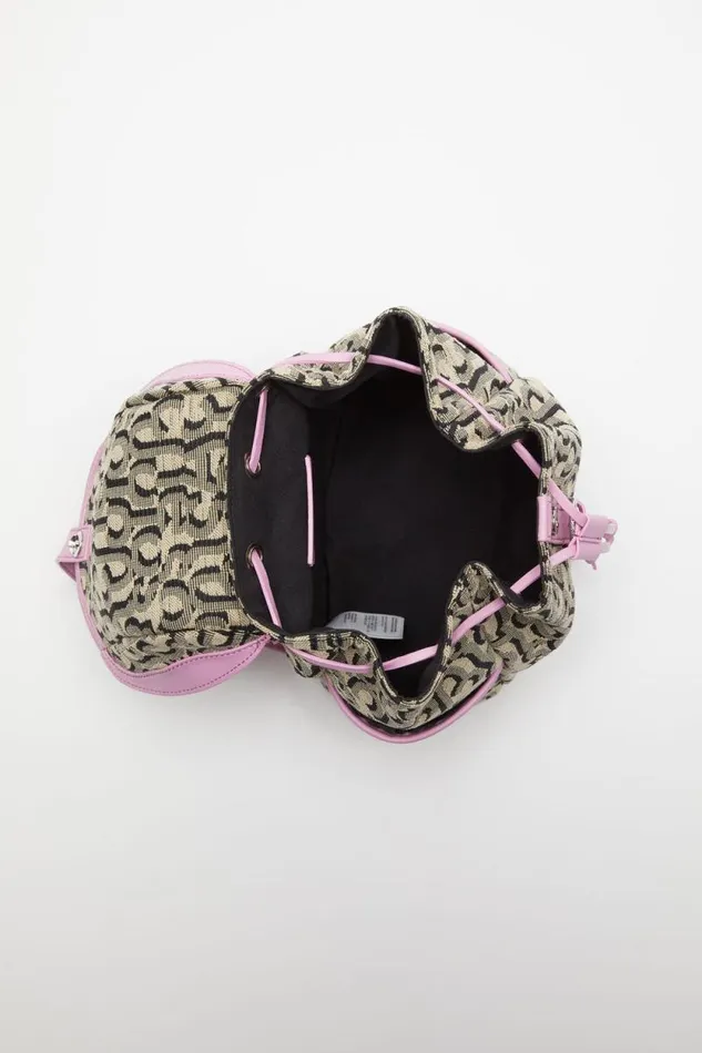 Acne Studios Mini Backpack Monogram Beigepink Men Bags Acne Studios Mini Backpack Monogram Beigepink Men Bags
