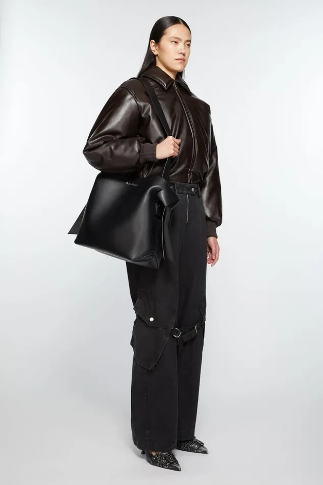 Acne Studios Musubi Midi Shoulder Bag Black Men Bags