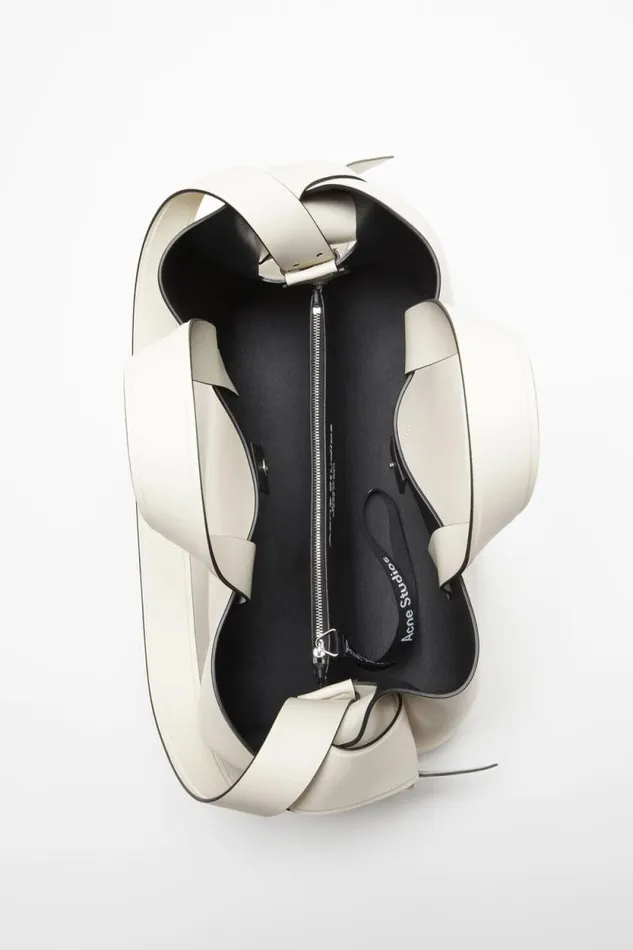 Acne Studios Musubi Midi Tote Whiteblack Men Bags