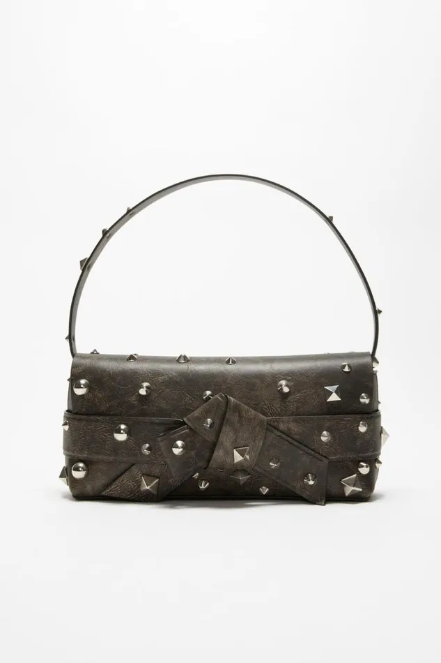Acne Studios Musubi Shoulder Bag Dark Brown Women Bags