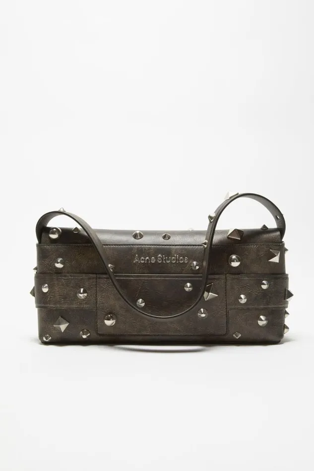 Acne Studios Musubi Shoulder Bag Dark Brown Women Bags