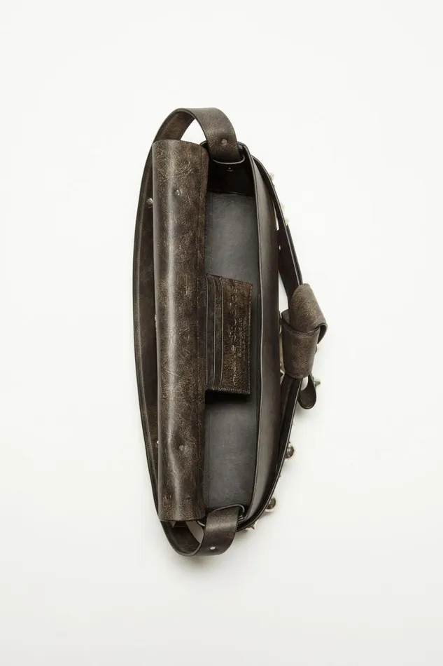Acne Studios Musubi Shoulder Bag Dark Brown Women Bags