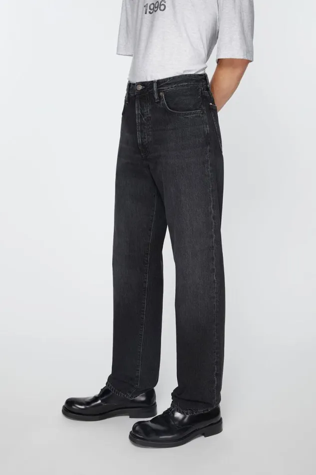 Acne Studios Regular Fit Jeans 8211 1996 Black Men Jeans Acne Studios Regular Fit Jeans 8211 1996 Black Men Jeans