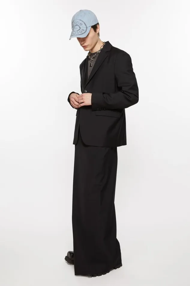 Acne Studios Regular Fit Suit Jacket Black Men Suit Jackets